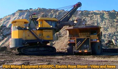 P&H Mining Equipment 4100XPC, Electric Rope Shovel. Elearning.