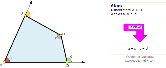 Geometry classes, Problem 553: Quadrilateral, Angles, Sum. Math teacher