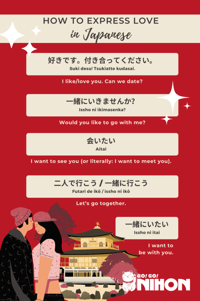 “I love you!” Expressing love in Japanese Go! Go! Nihon