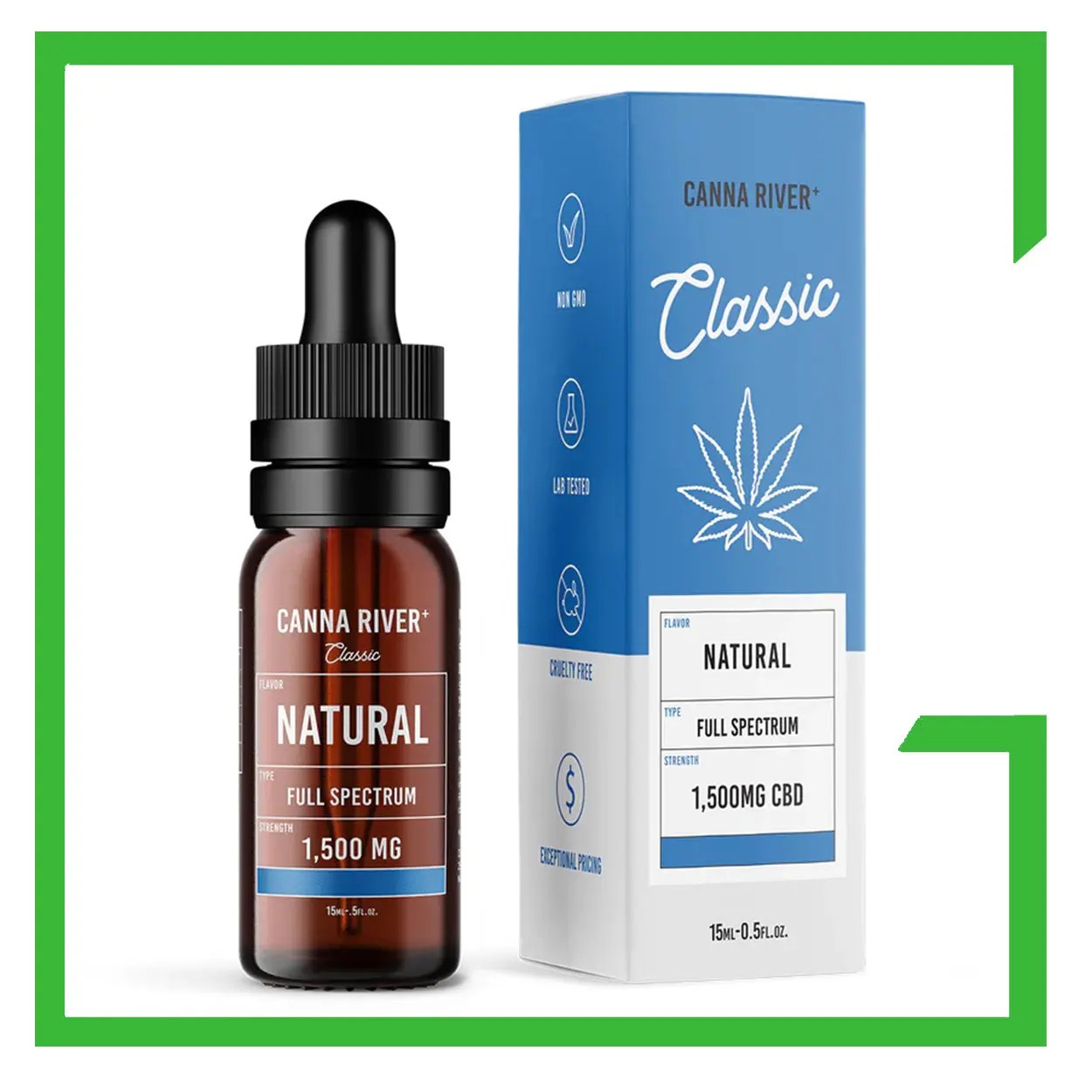 Full Spectrum CBD Oil Canna River Go Green Botanicals