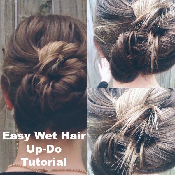 Easy Wet Hair Updo in Under 2 Minutes Go Grow Go!