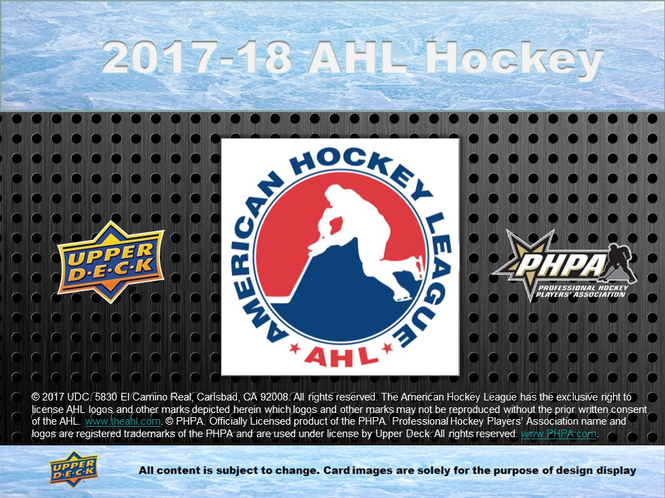 201718 Upper Deck AHL Hockey Cards Features NEW content & autos!
