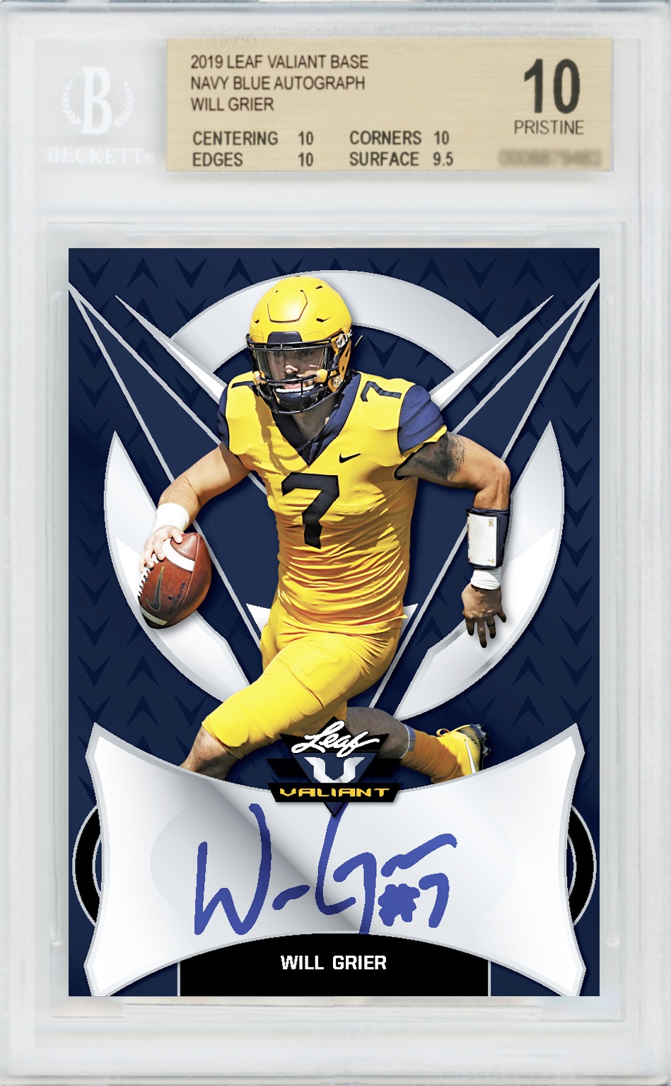 2019 Leaf Valiant Football Cards Checklist Go GTS