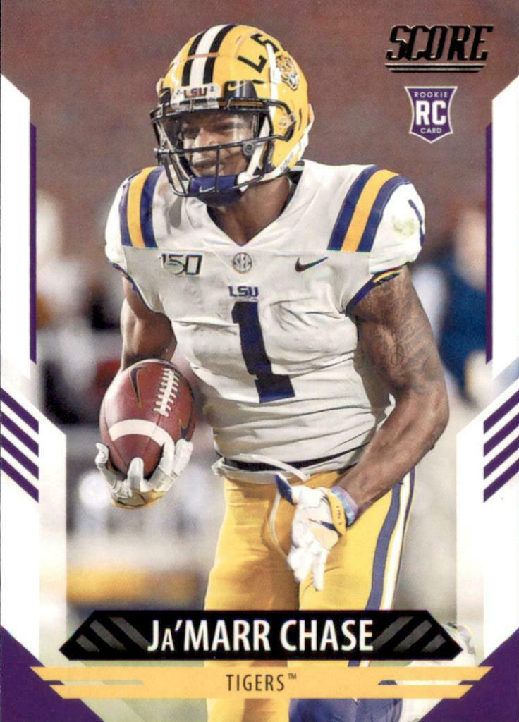 Future Watch Ja’Marr Chase Football Cards. Cincinnati Bengals Go GTS