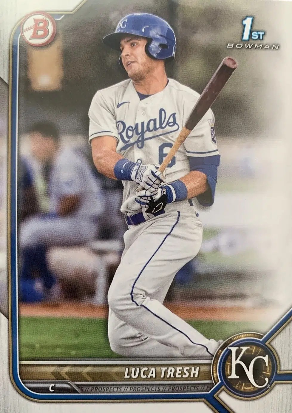 MLB Future Watch Luca Tresh Baseball Cards, Kansas City Royals