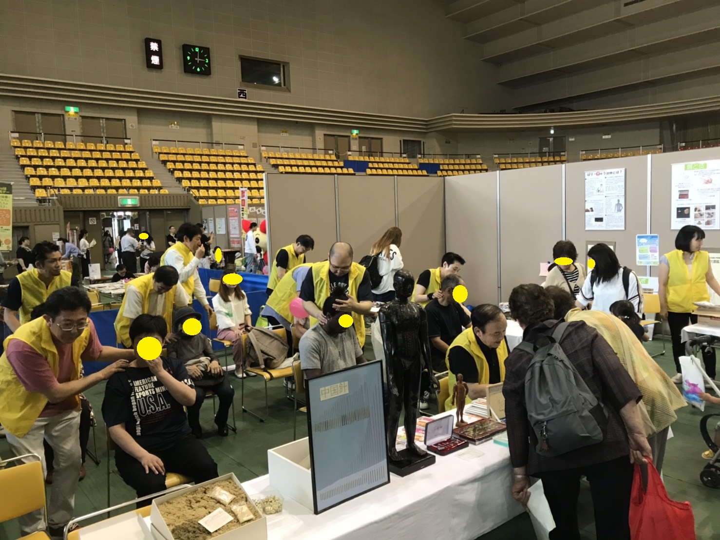 2019年 旭川市健康まつり はりきゅうコーナー 五行舘 山川鍼灸療院