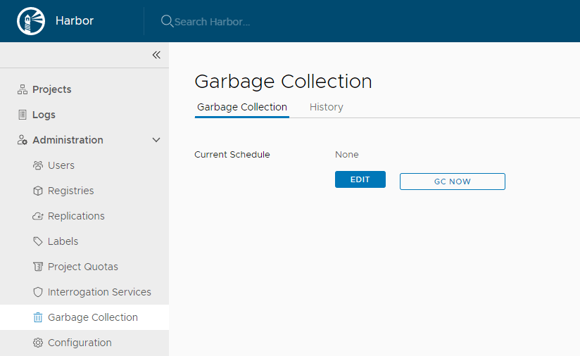 Harbor docs Garbage Collection