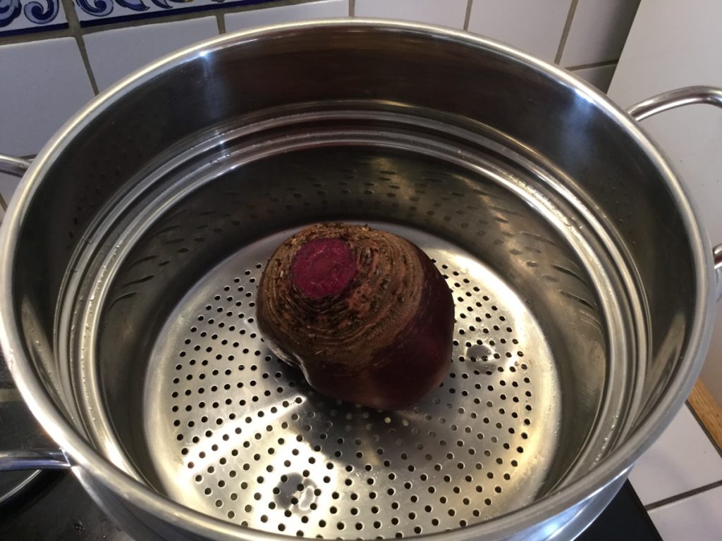 cuisson des betteraves rouges à la vapeur