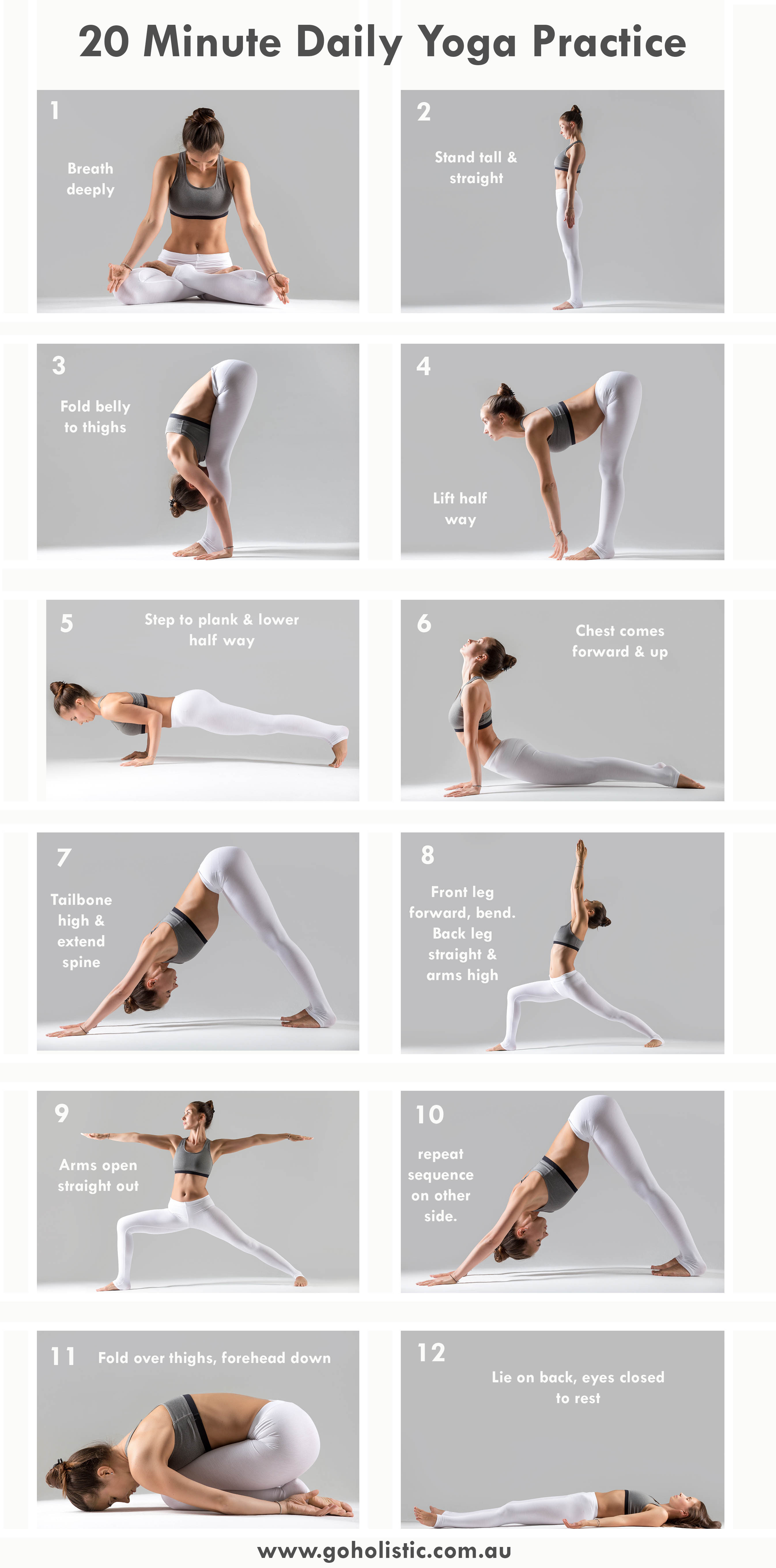 20 Minutes Daily Yoga Practice Go Holistic Yoga & Meditation Yoga