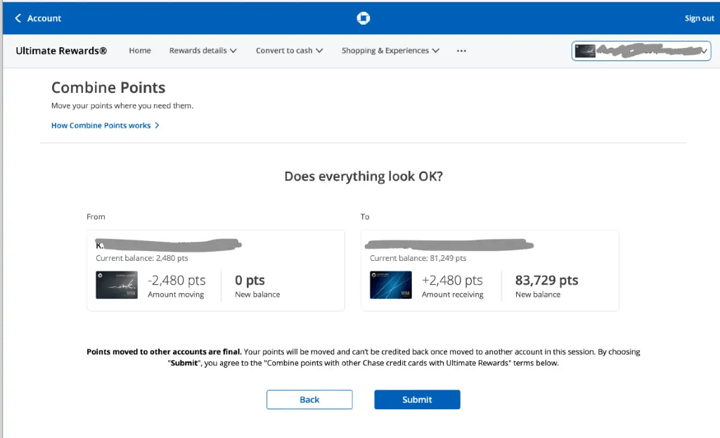 How to Move Chase Points From One Card to Another