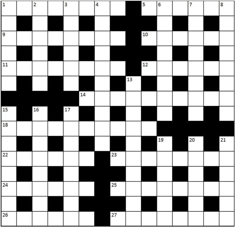 Crossword No. 231 Going Postal