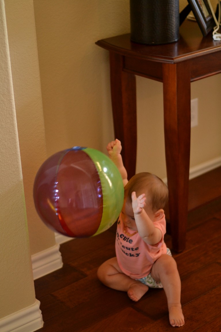Wordless Wednesday Our Beach Ball Baby Going Dad