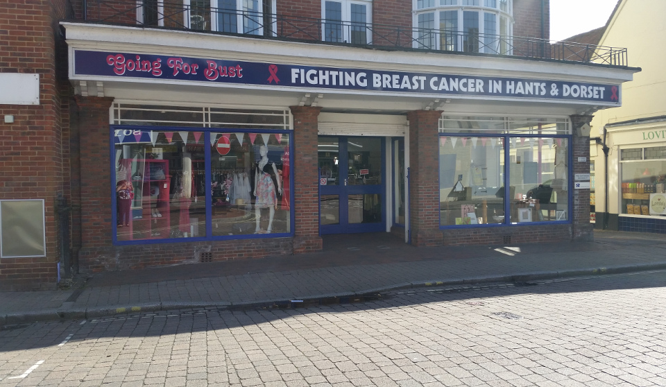 The UK's only exclusive Breast Cancer charity shops Going for Bust