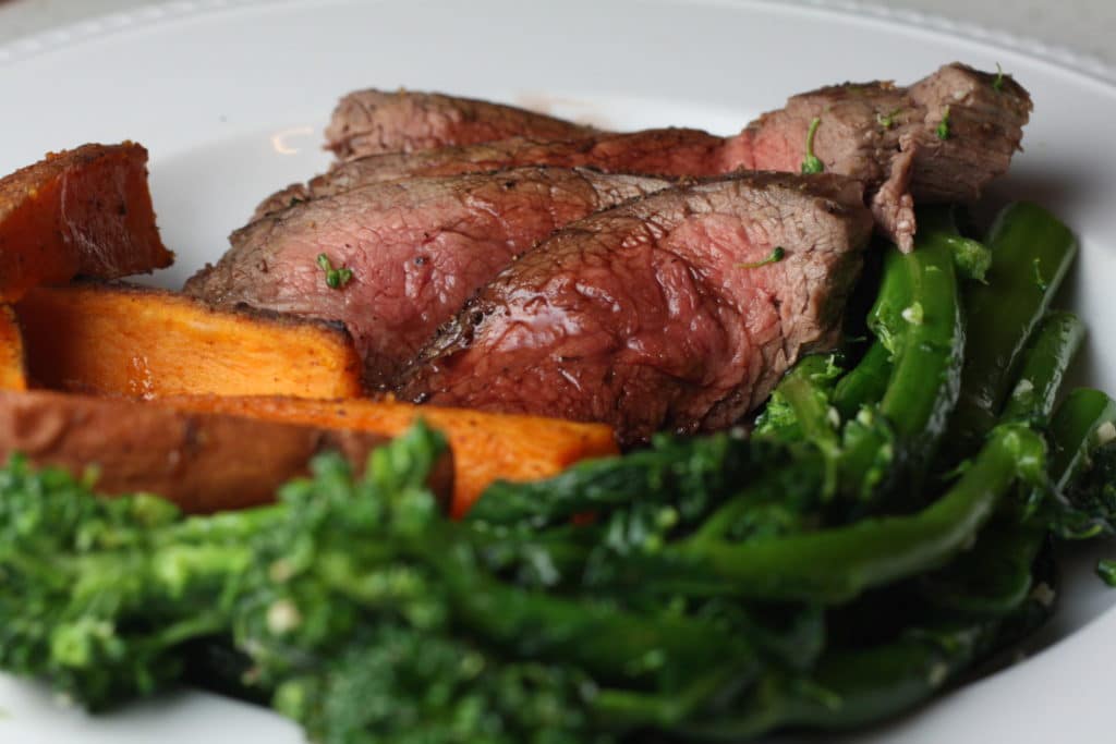 Skirt Steak and Potatoes With Herb Sauce