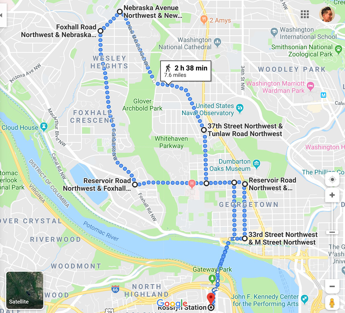 Foxhall, Wesley Heights, Burleith Hillandale, & Rosslyn