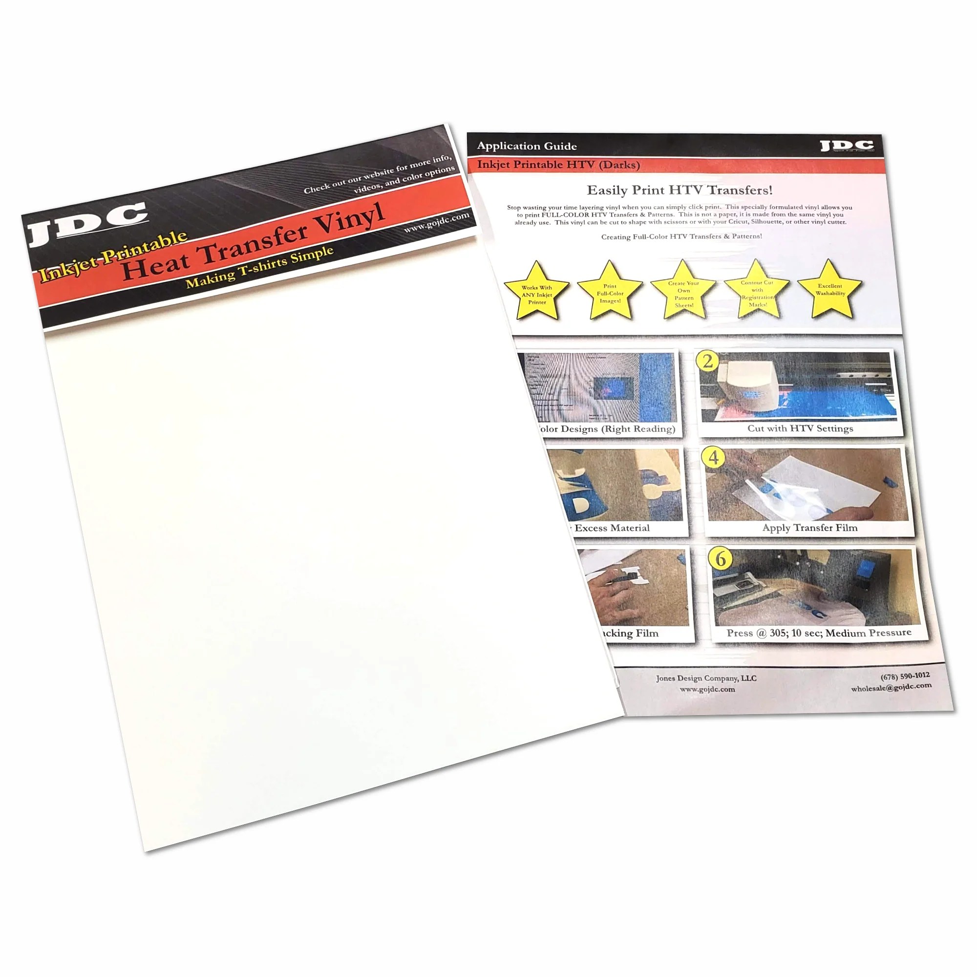 HTV | Craft Packs | Premium Inkjet Printable Sheets – JDC