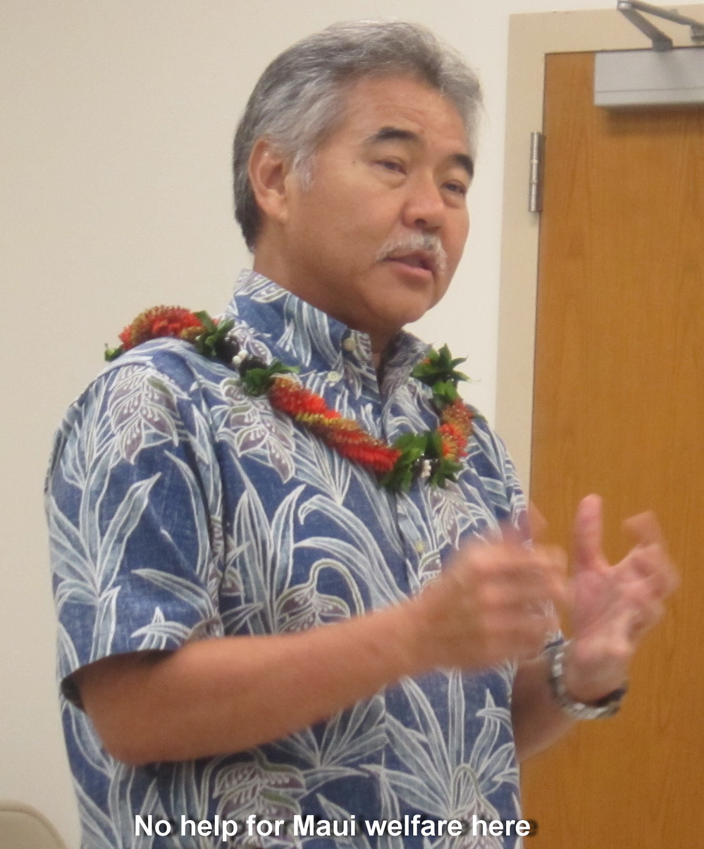 GOVERNOR SPEAKS TO KIHEI THIS SATURDAY AFTERNOON Kihei Community