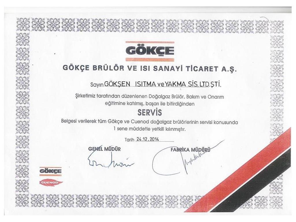 Yetkili Servis Belgesi