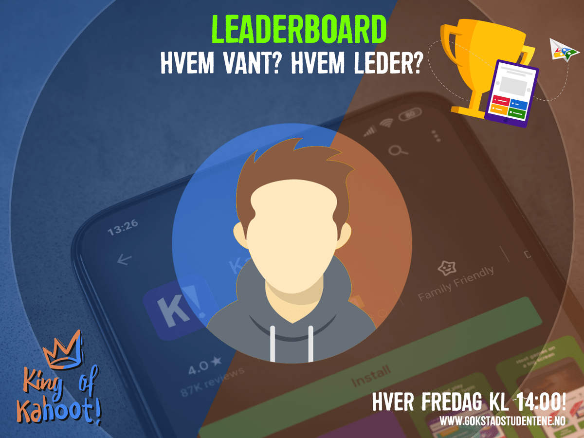 Kahoot leaderboard Gokstadstudentene