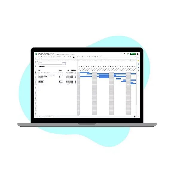 Gantt Chart Template - Google Sheets - Layer