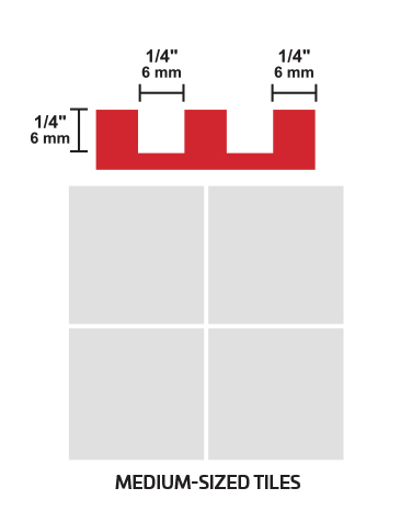 Choosing the Right Tile Trowel Notch Size and Shape | Goldblatt