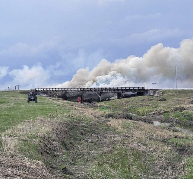 Highway 311, road closed after bridges burn Wednesday evening portals