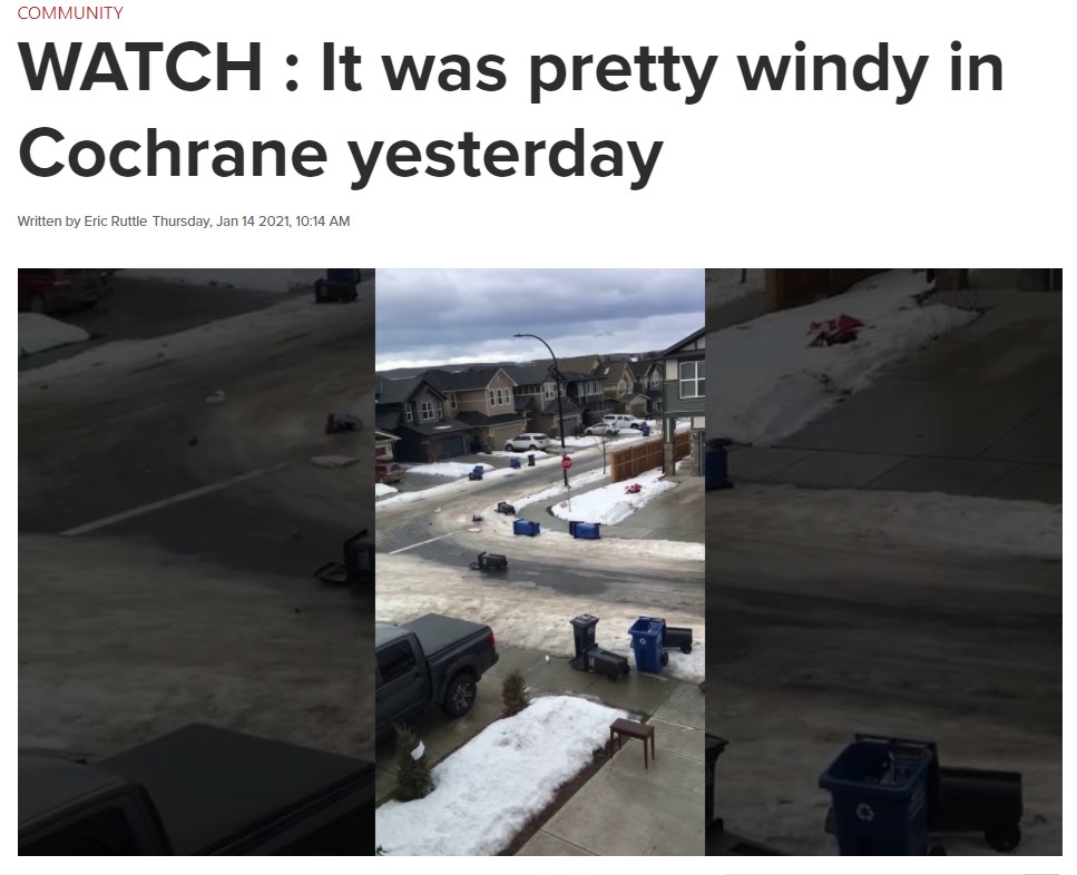 A look back at January 2021 CochraneNow Cochrane, Alberta's latest