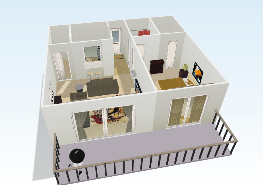 » Riverview East 1Bd / 1Ba (Large) Golden Avenue