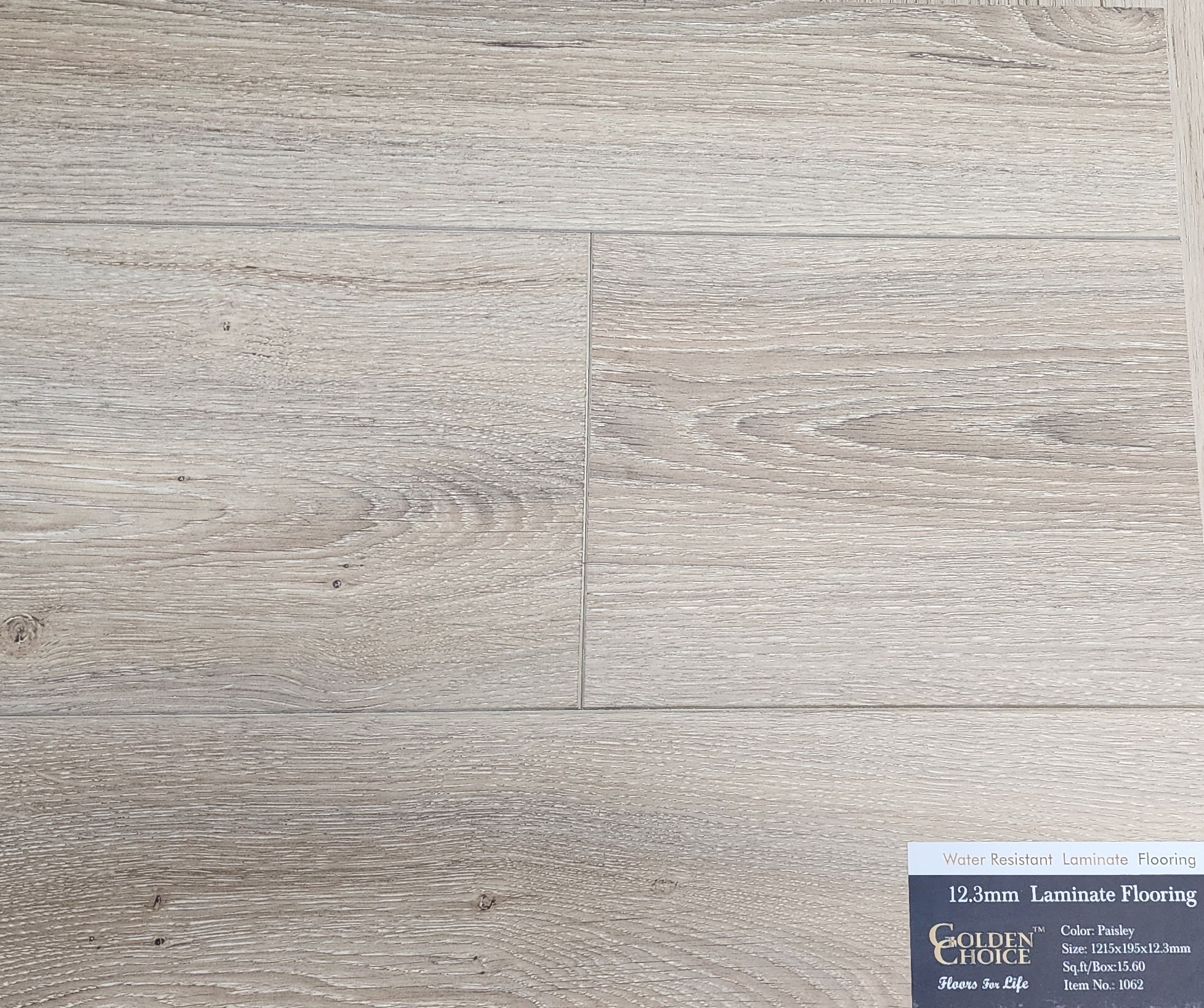 12.3mm Water Resistant Laminate Golden Choice Flooring