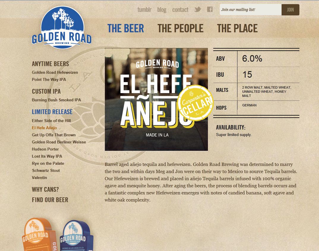 Golden Rd Brewery, The York, Johnny Bar Golden Foam Notes