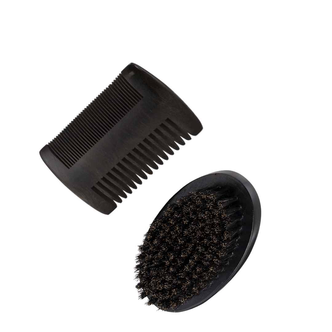 Beard Care Kit Brush & Comb Kit For Black Men And Other Men of Color