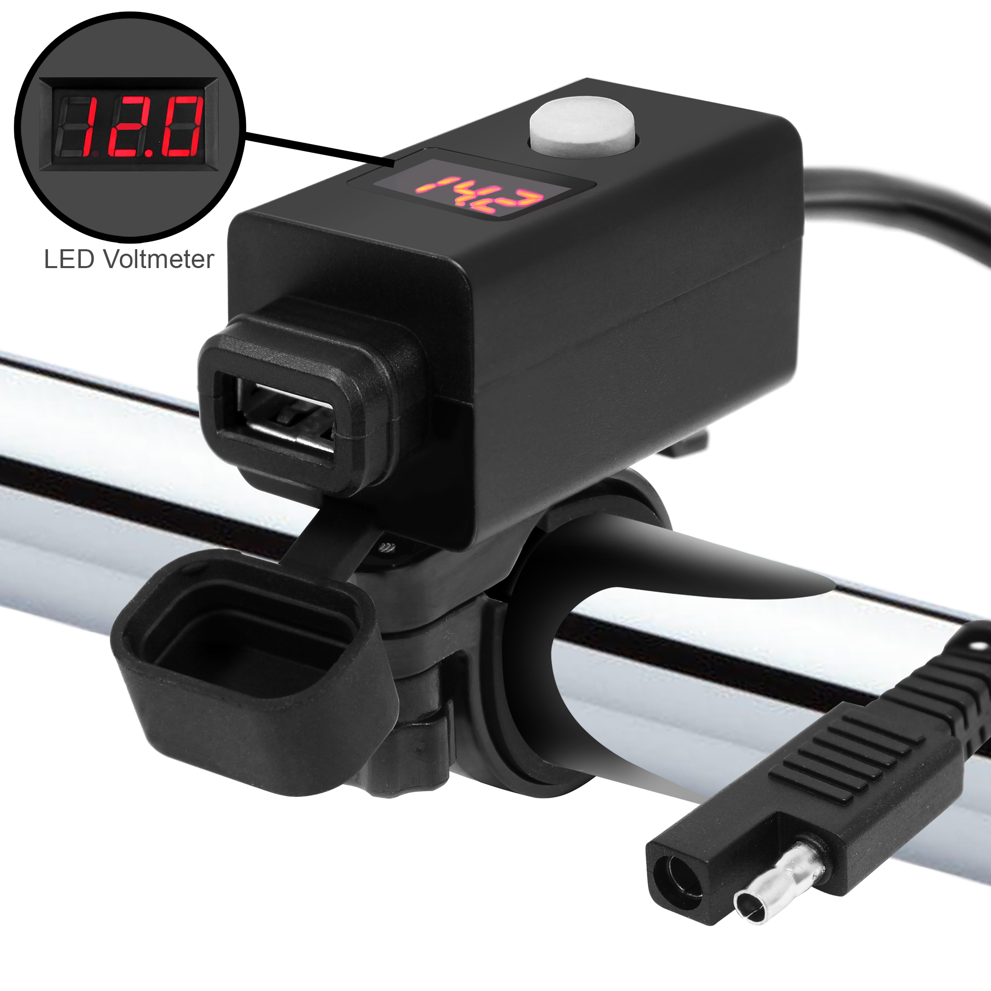 GoHawk Waterproof SAE to USB Charger Adapter Kit Cable 2