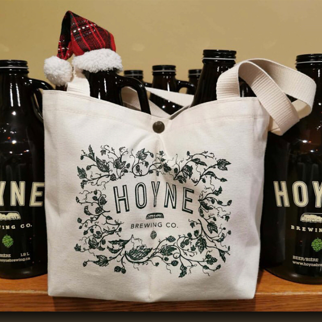 Brewery Bags Golden Silkscreening and Embroidery