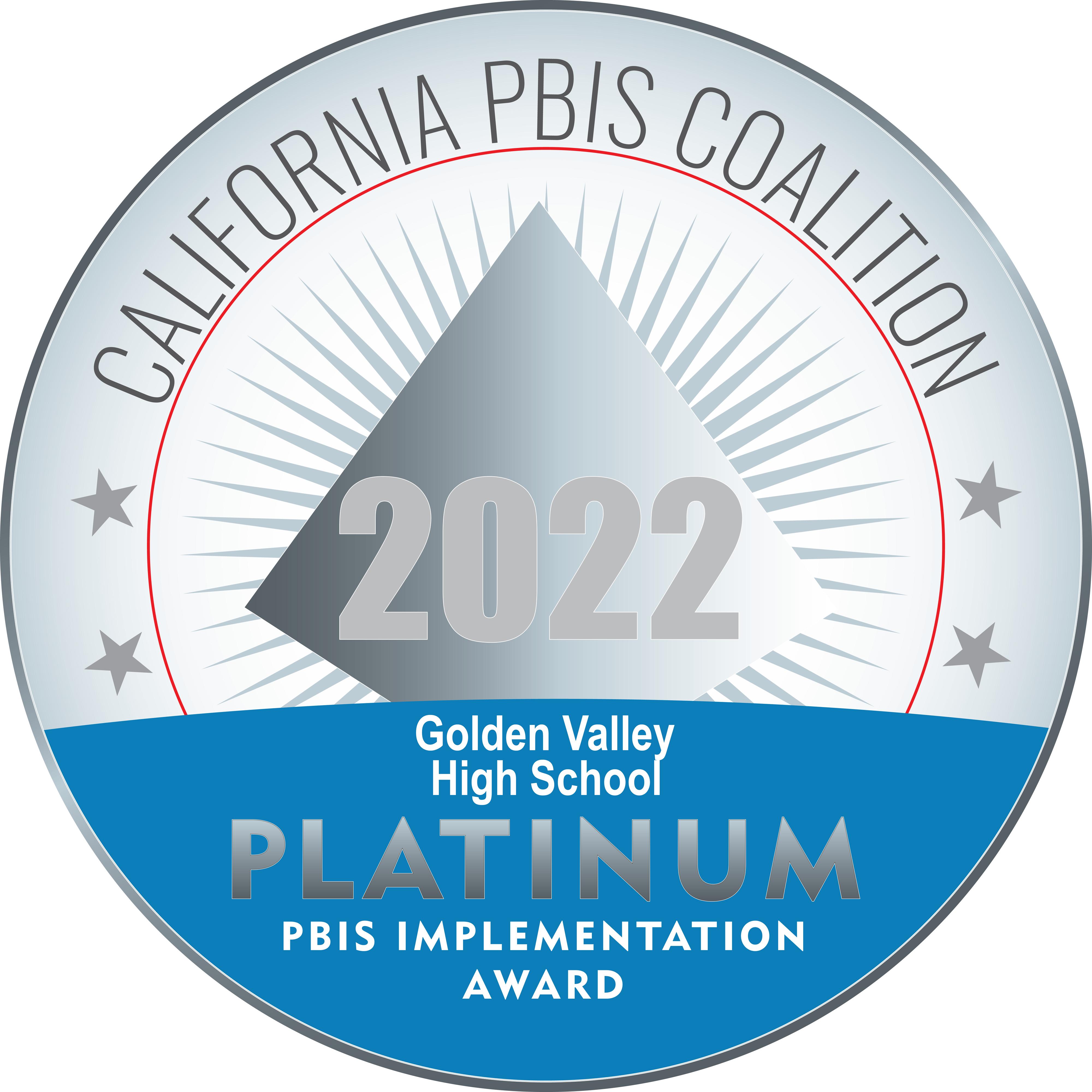 GVHS Recognized for Elite Implementation of PBIS Golden Valley High