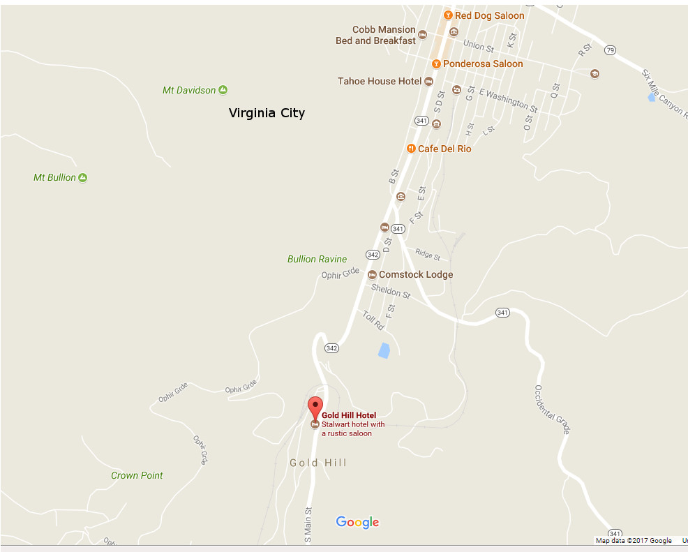 Location Gold Hill Hotel & Saloon