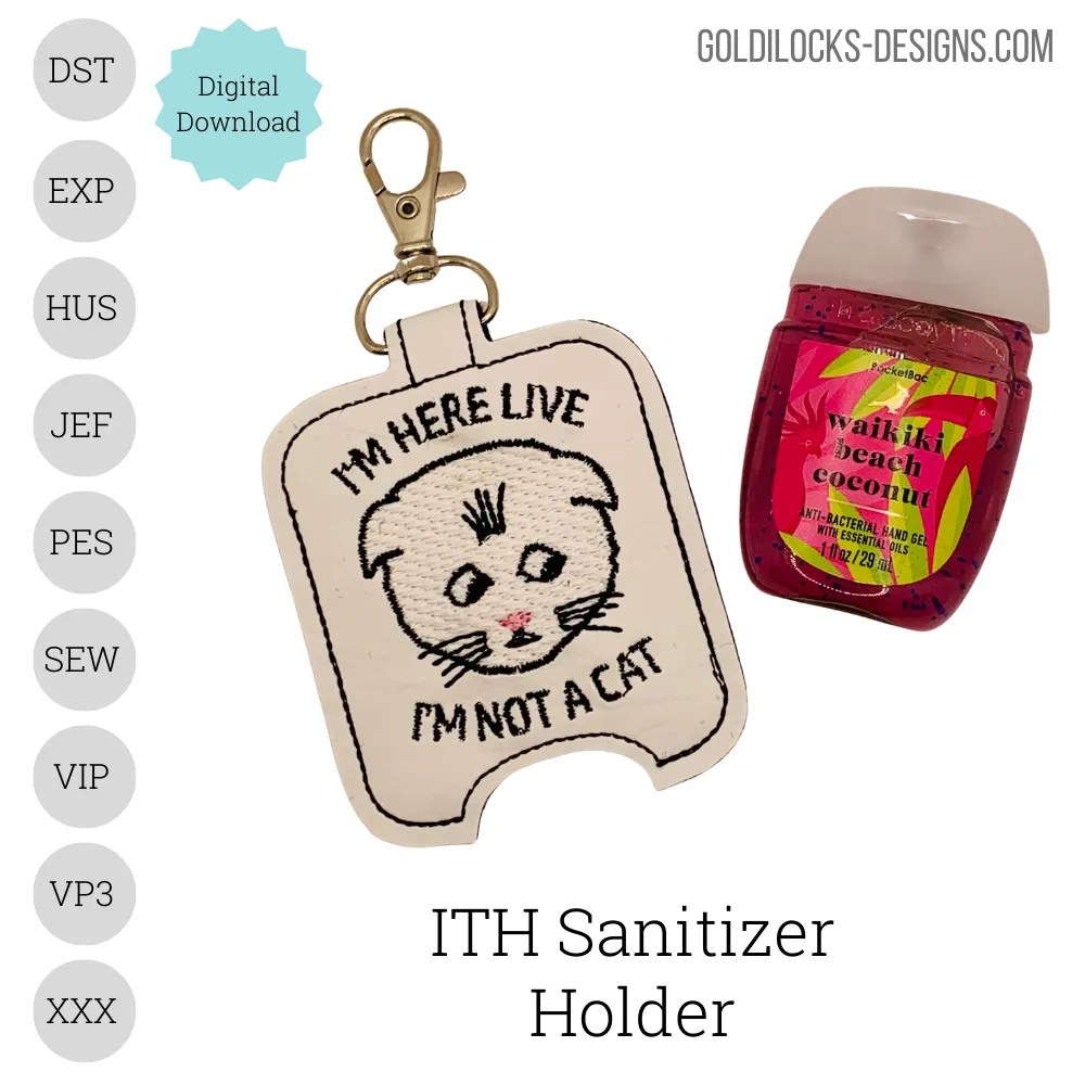 Hand Sanitizer Keychains Goldilocks Designs