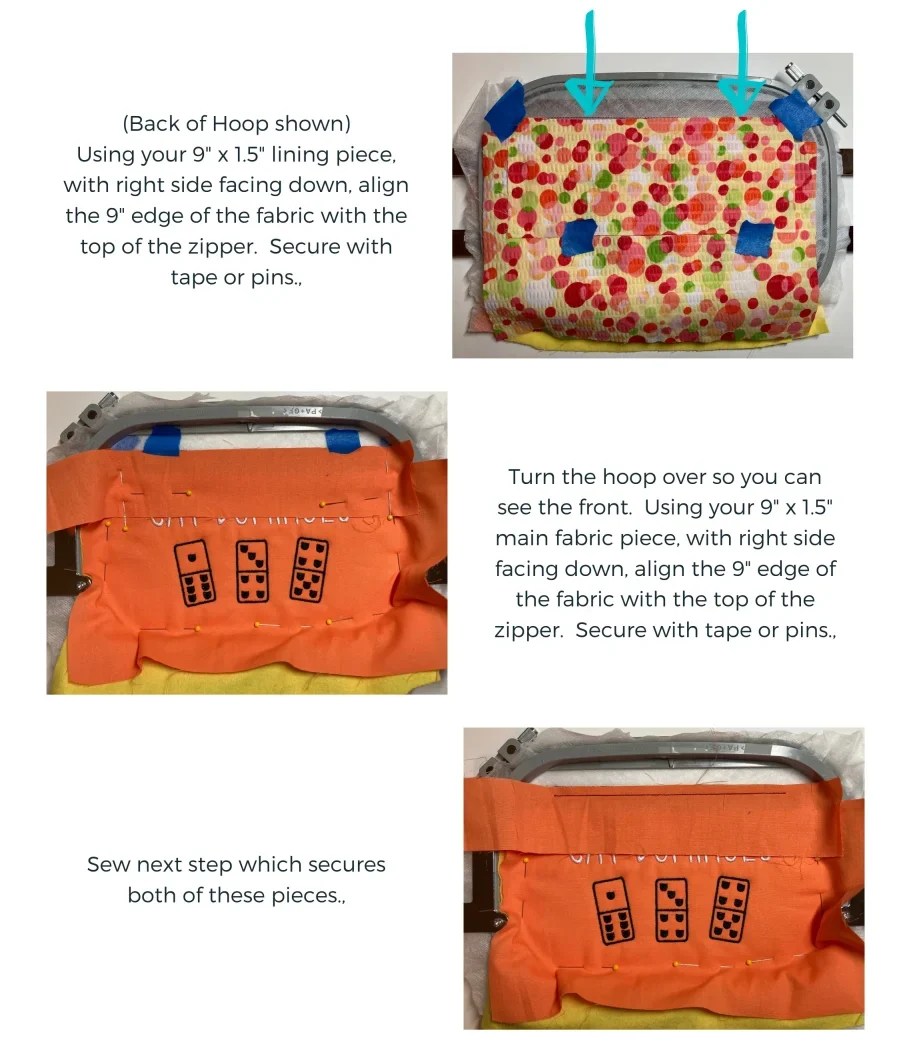 Tutorial How to Make a Lined Zippered Bag In Your Machine Embroidery