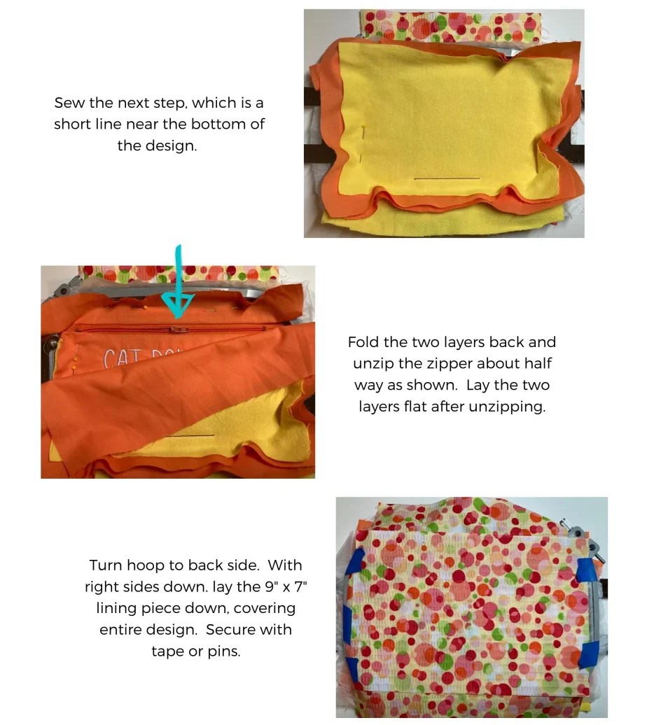 Tutorial How to Make a Lined Zippered Bag In Your Machine Embroidery