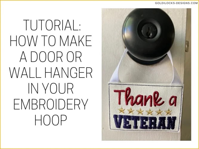 Tutorial How to Make a Ribbon Top Hanger In Your Machine Embroidery