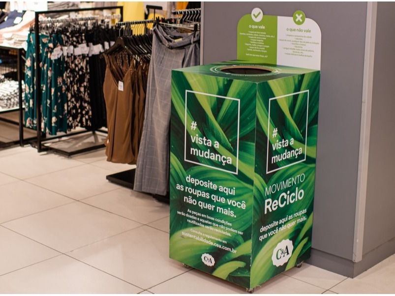 C&A Brazil offers an alternative to dispose of used clothes, sending