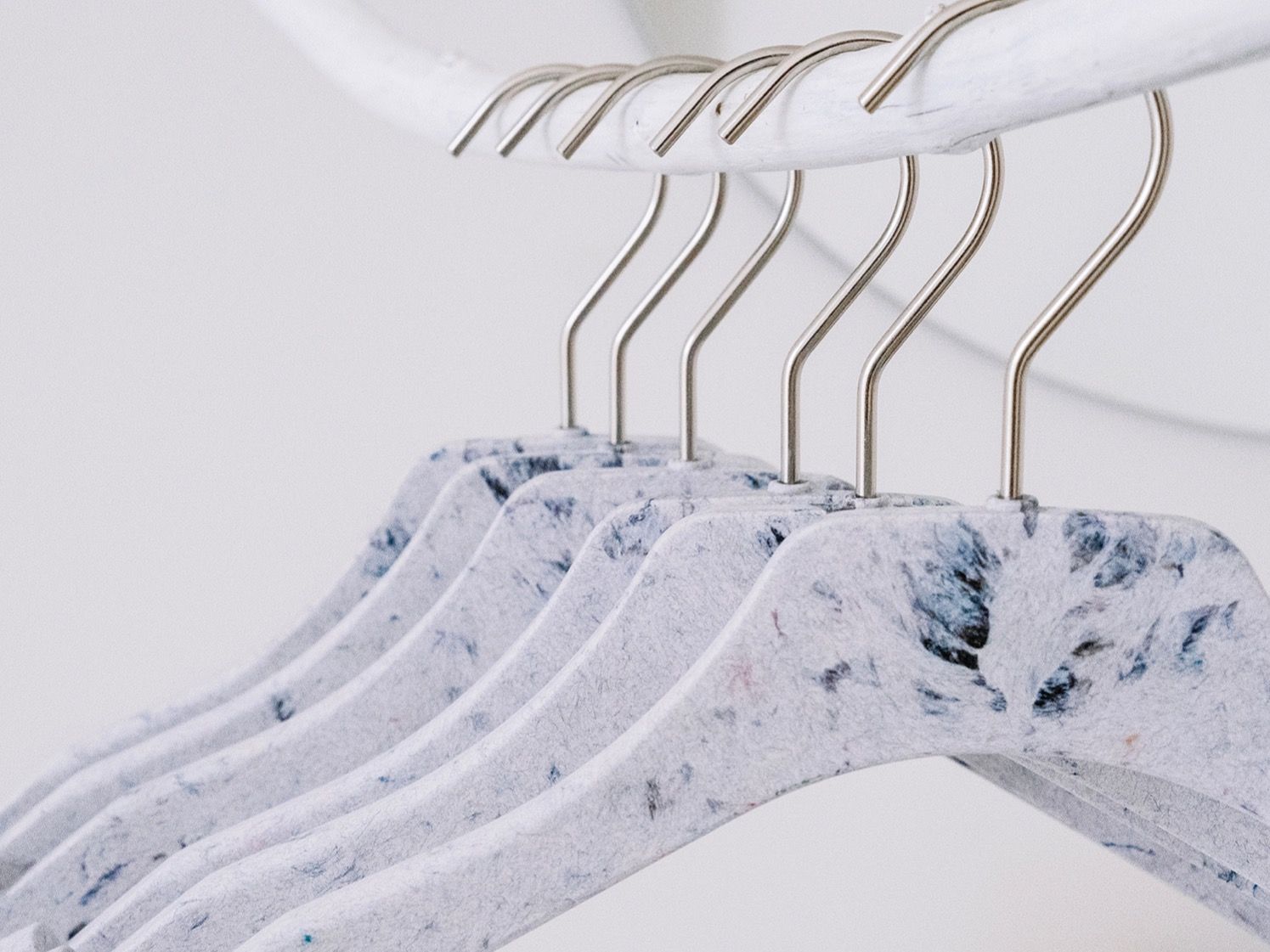 ‘Circular Hangers’ using textile waste and recycled plastic by Circular