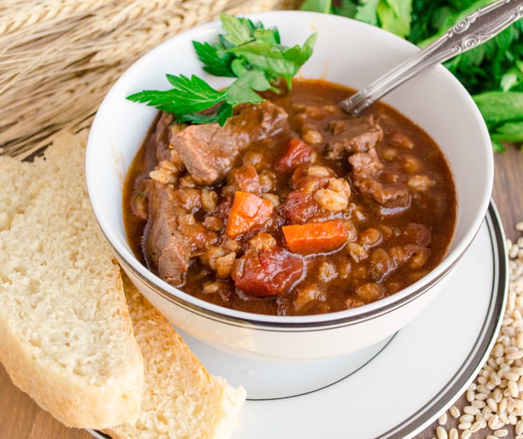 Slow Cooker Beef and Barley Stew The Goldilocks Kitchen