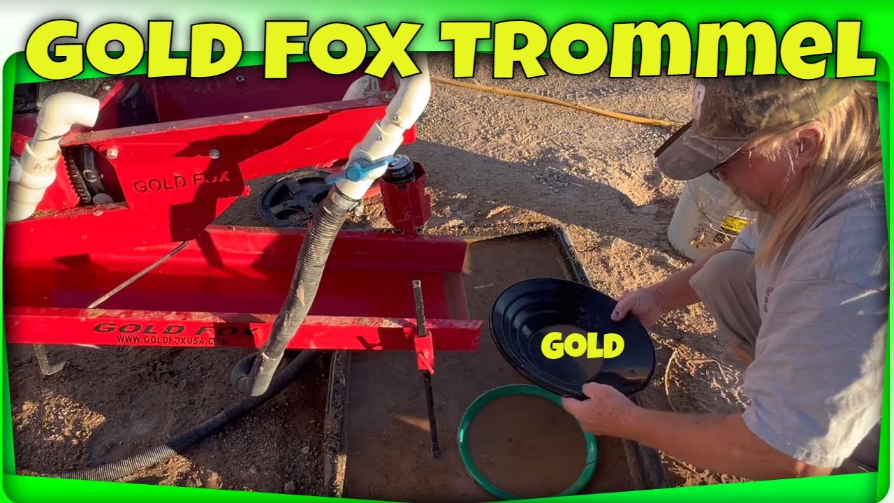 VIDEO Gold Fox Trommel Testing Dirt from a Wash For Any Signs of Gold Gold Fever Adventures