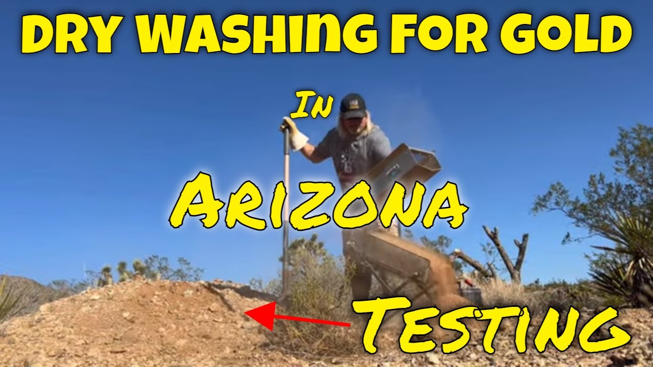 VIDEO Dry Washing for Gold in the Arizona Lost Basin Area Gold