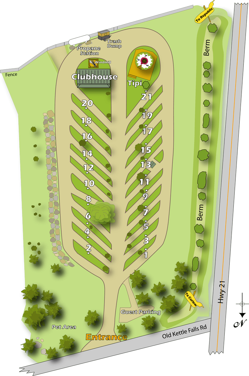 Park Map Gold Mountain RV Park