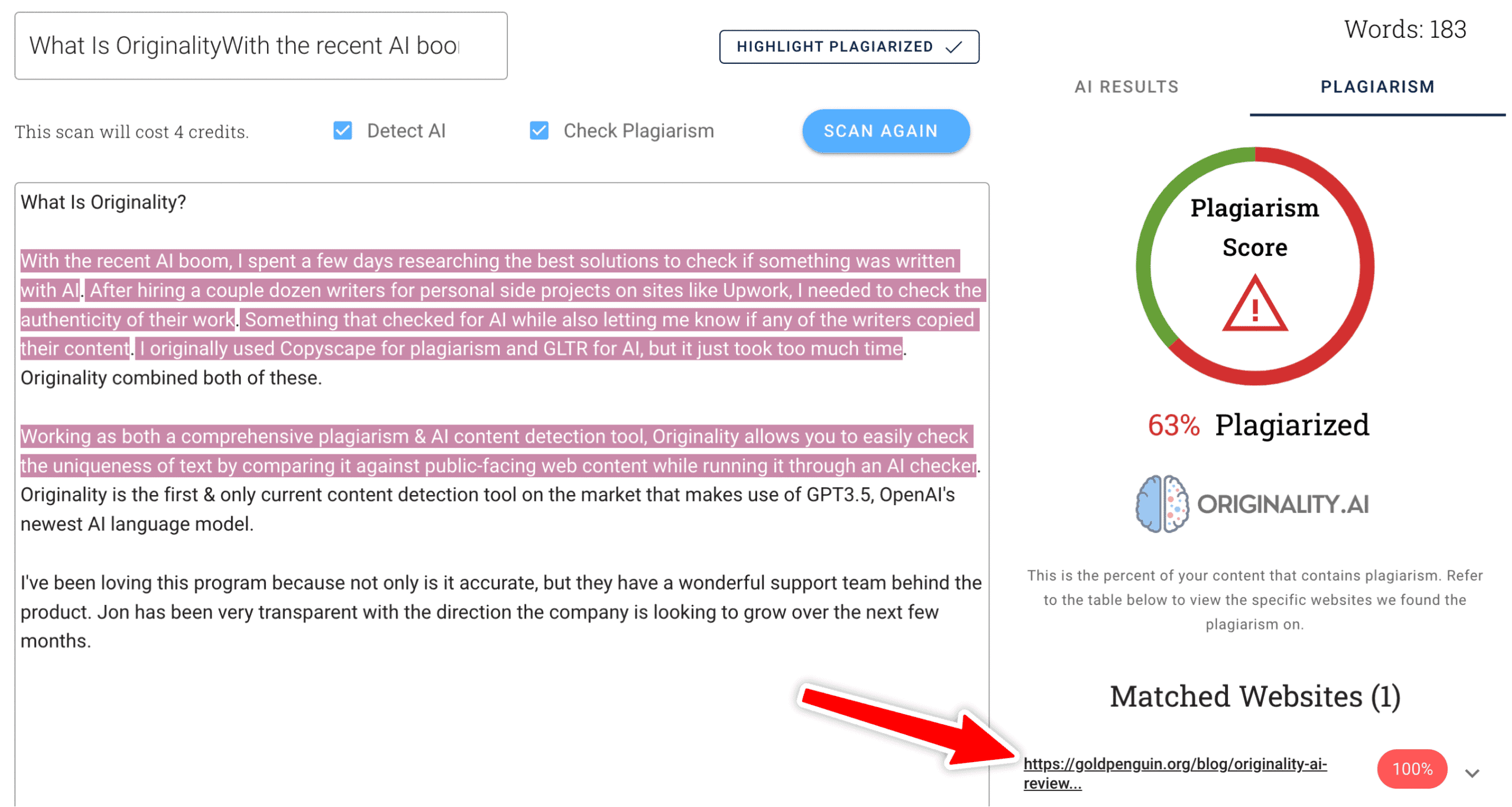 Originality.ai Review The Harsh GPT4 AI Detection Tool (& How Well