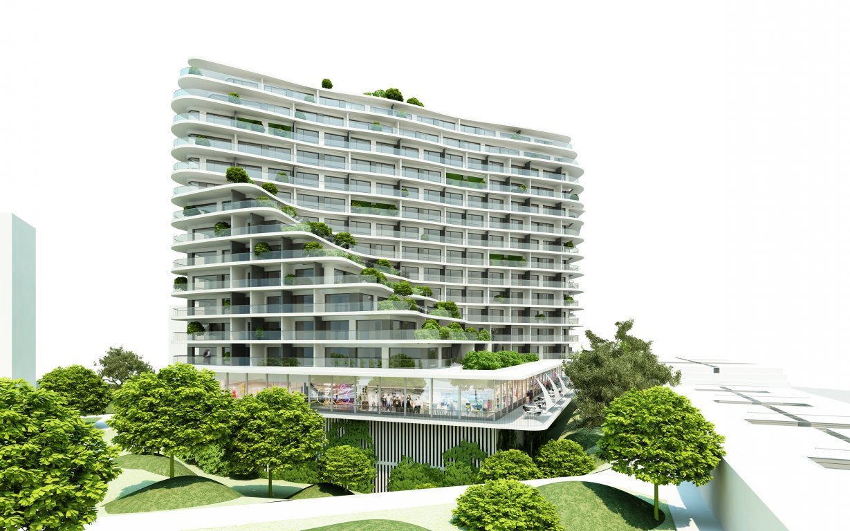 Rezidence "Luka Living" Praha ART Garden Towers Prague Luxury Apartment