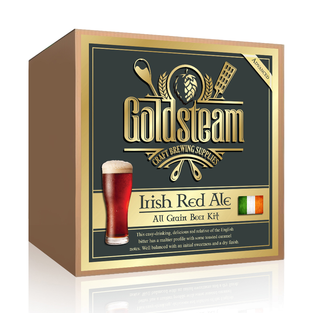 Irish Red Ale All Grain Beer Kit Recipe 5 Gallon Beer Making Kit