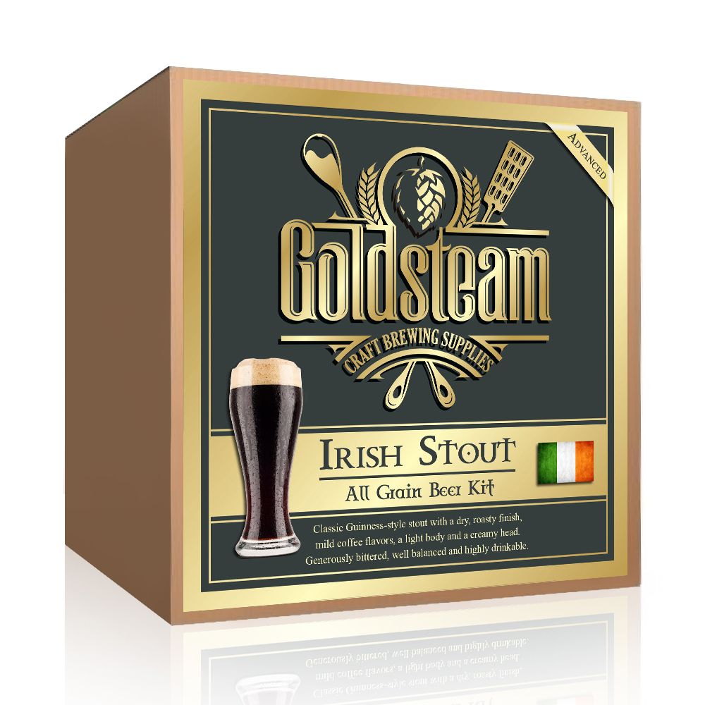 Dry Irish Stout All Grain Beer Kit Recipe 5 Gallon Beer Making Kit