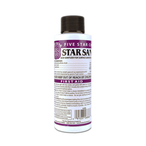 Star San (NoRinse Sanitizer) 4 oz Goldsteam Craft Brewing Supplies